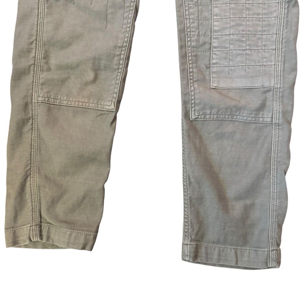 American Eagle Carpenter Patchwork‎ Stretch Utility Pants Womens Size 0 Green - Picture 3 of 16